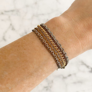 MASON mixed metal chain bracelet - 