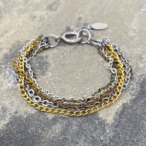 MASON mixed metal chain bracelet - 