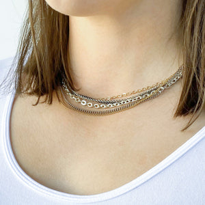 MASON mixed metal chain necklace - 