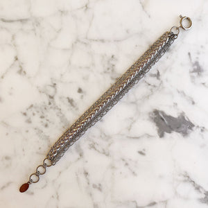 MASON silver multi chain bracelet - 