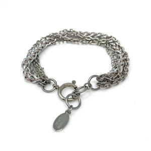 MASON silver multi chain bracelet - 