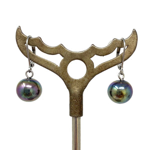 MEG vintage electroplated bead earrings - 