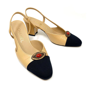 MIGUEL bronze carnelian shoe clips-GREEN BIJOU