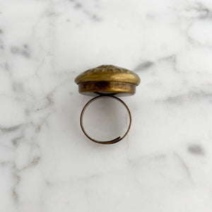 MITCHELL Canadian Military brass button ring - 