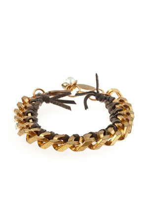 MON AMI BRACELETS brass & suede (more colours available) - 