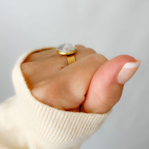 ONEIDA crystal ring - 