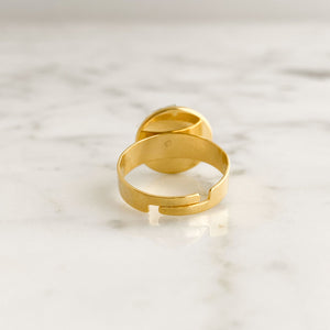 ONEIDA crystal ring - 