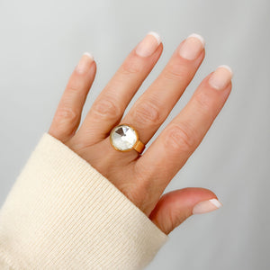 ONEIDA crystal ring - 