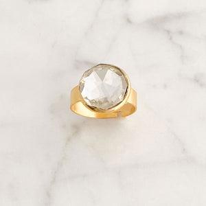 ONEIDA crystal ring - 