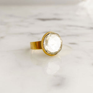 ONEIDA crystal ring - 