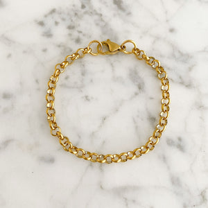 ORLA gold heart locket bracelet - 