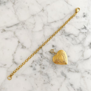 ORLA gold heart locket bracelet - 