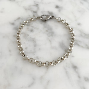 ORLA silver heart locket bracelet - 