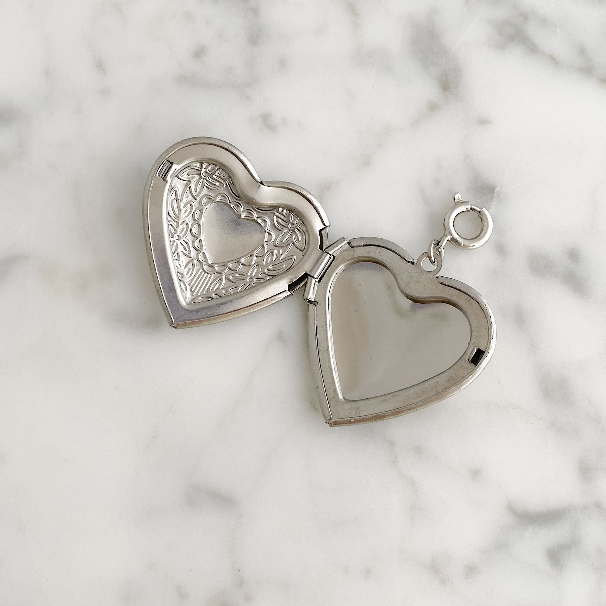 ORLA silver heart locket bracelet