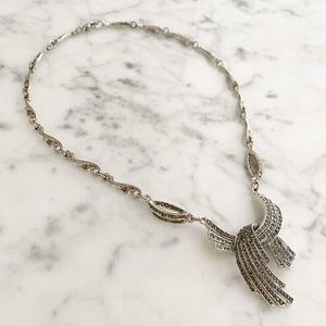 PALMER vintage marcasite necklace - 