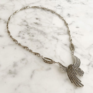 PALMER vintage marcasite necklace - 