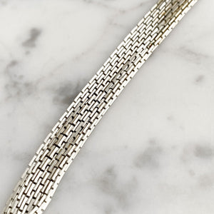 PASCALA long silver and hematite necklace - 