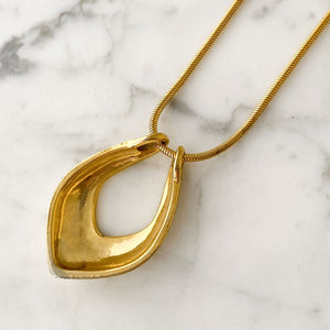 RADIUM vintage stardust gold minimalist pendant necklace - 