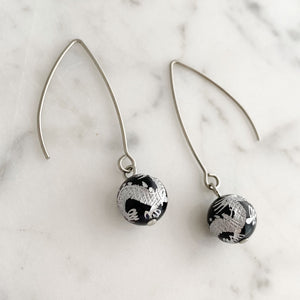 RHAENYRA onyx dragon earrings - 