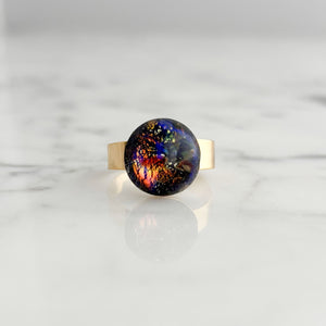 ROLAND gold and fire opal ring - 