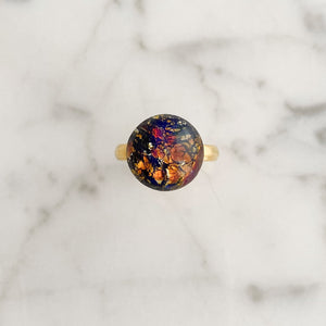 ROLAND gold and fire opal ring - 