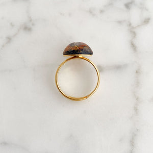 ROLAND gold and fire opal ring - 