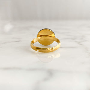 ROLAND gold and fire opal ring - 