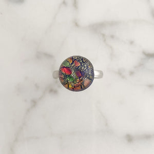 ROLAND silver and fire opal ring - 