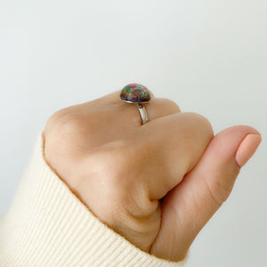 ROLAND silver and fire opal ring - 