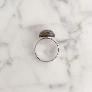 ROLAND silver and fire opal ring - 