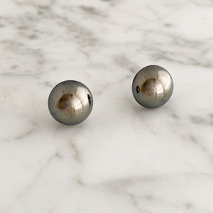 RONA dome hematite studs - 