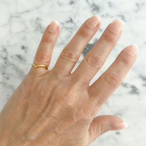 SHARMA gold tone toe ring - 