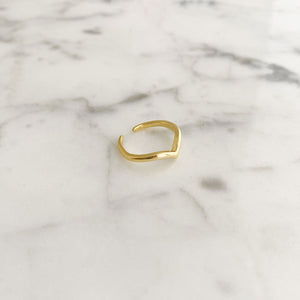 SHARMA gold tone toe ring - 