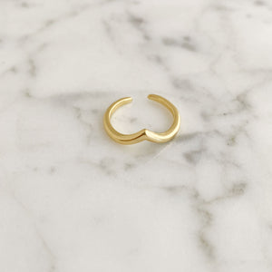 SHARMA gold tone toe ring - 