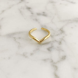 SHARMA gold tone toe ring-GREEN BIJOU
