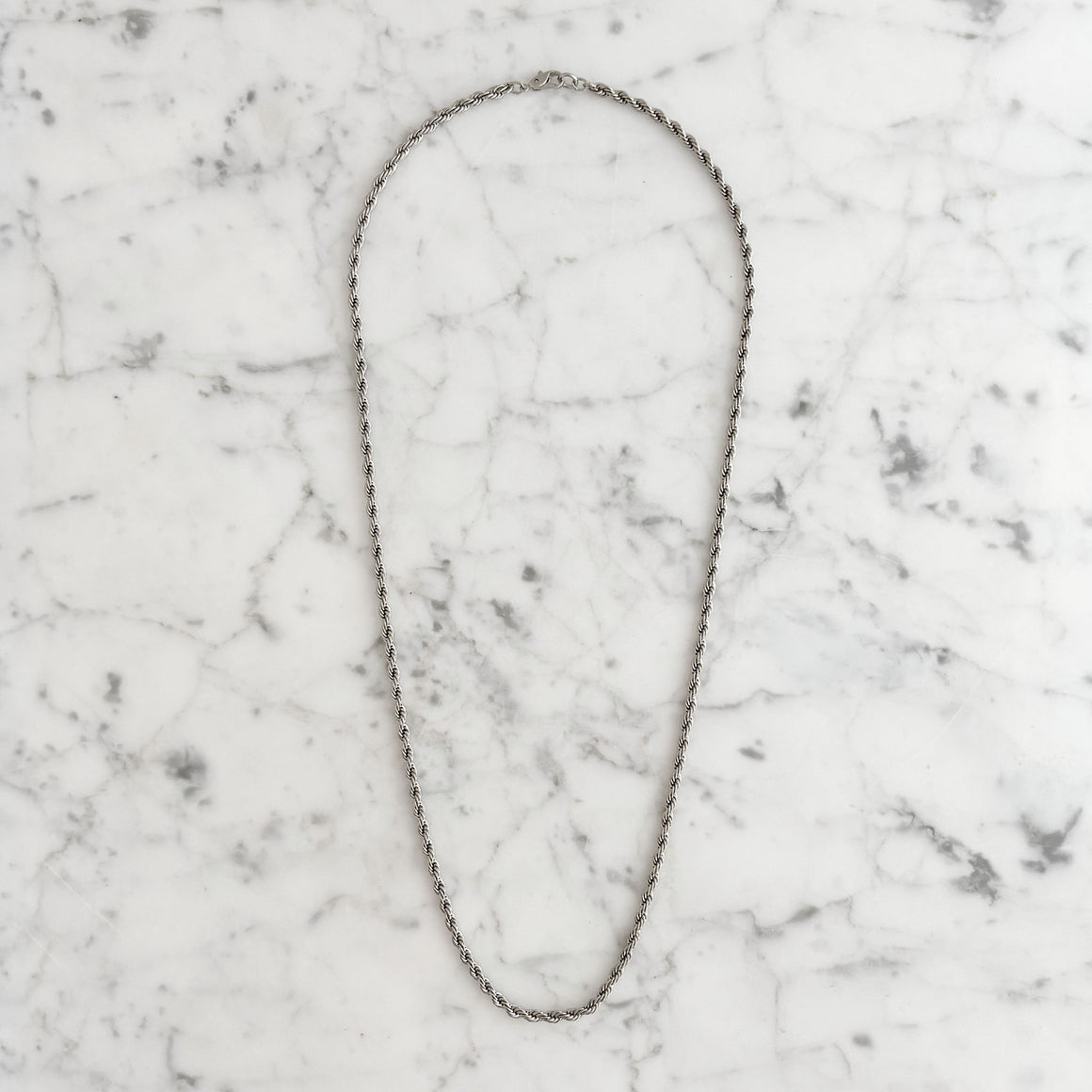 SMITH vintage 24 inch rope chain necklace-GREEN BIJOU