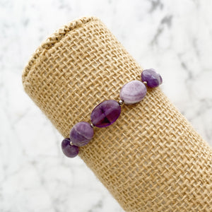 TATJANA amethyst stone bracelet - 