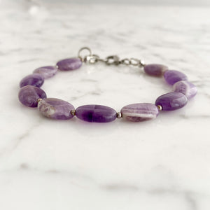 TATJANA amethyst stone bracelet-GREEN BIJOU