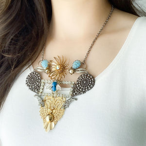 TIERNEY statement assemblage necklace - 