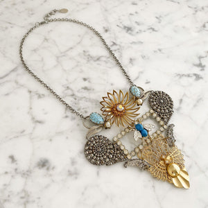 TIERNEY statement assemblage necklace - 