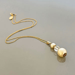 VERONICA vintage pearl necklace - 