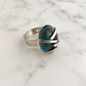 WALSH mood cabochon ring-GREEN BIJOU