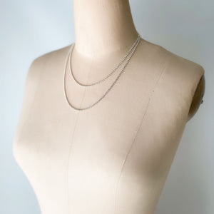 WEBSTER delicate silver rhinestone belt/necklace - 