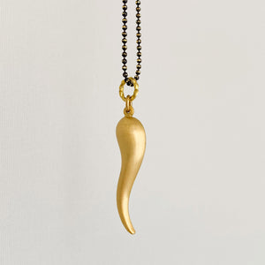 XULU 14kt gold filled Italian horn pendant - 