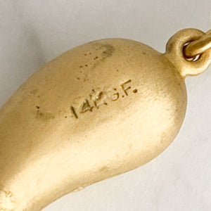 XULU 14kt gold filled Italian horn pendant - 