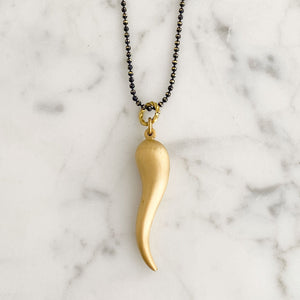 XULU 14kt gold filled Italian horn pendant - 