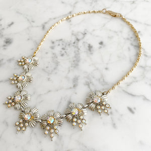 ZAIDA aurora borealis flower necklace - 