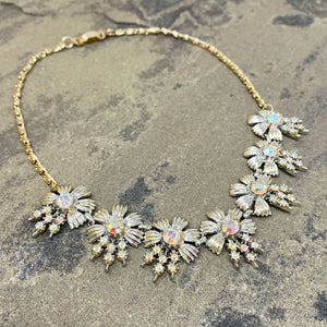 ZAIDA aurora borealis flower necklace - 