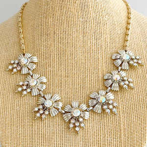 ZAIDA aurora borealis flower necklace - 