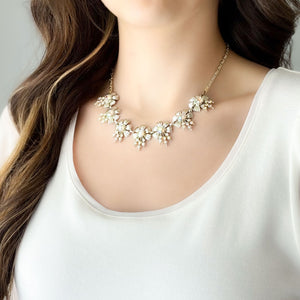 ZAIDA aurora borealis flower necklace - 